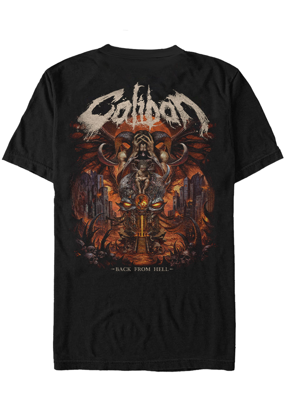 Caliban - Back From Hell Artwork - T-Shirt | Neutral-Image