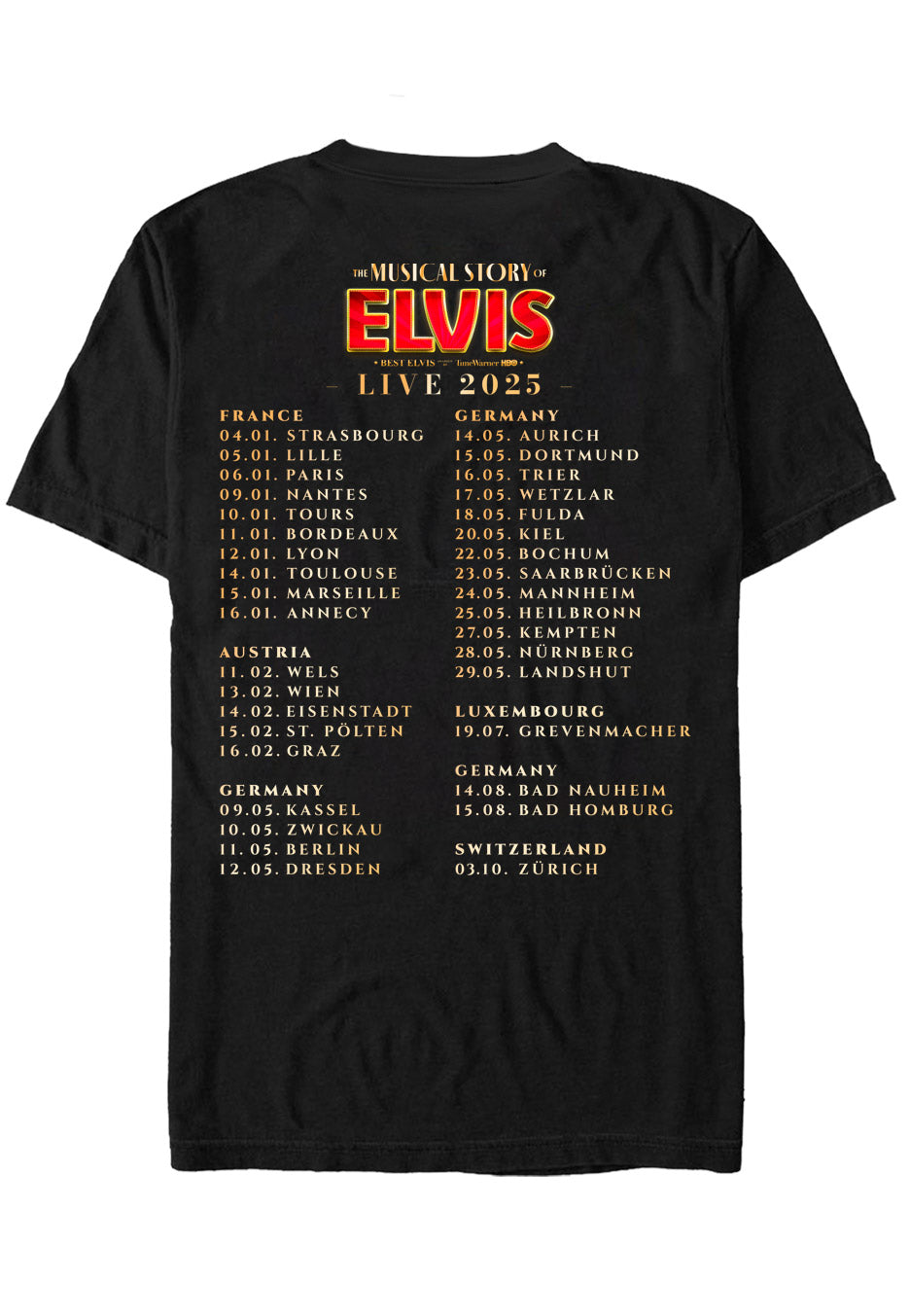 Elvis By Nils Strassburg - Tour - T-Shirt | Men-Image