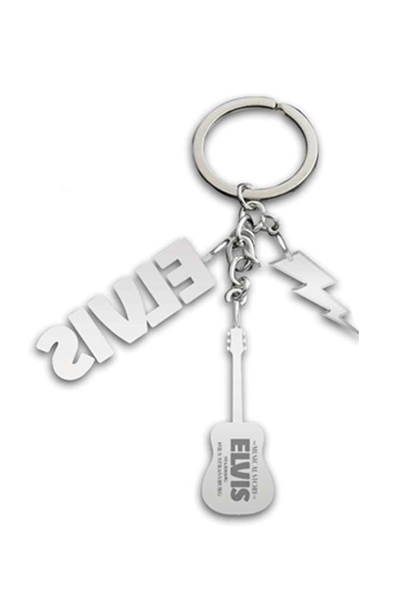 Elvis By Nils Strassburg - The Musical Story Of Elvis Guitar Charm - Keychain | Neutral-Image