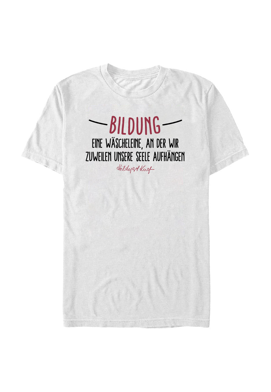 Hildegard Knef - Bildung White - T-Shirt | Neutral-Image