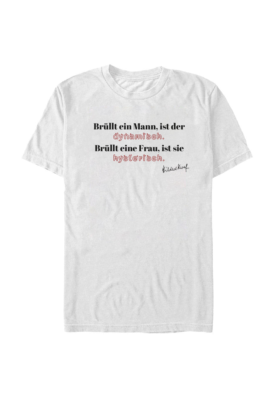Hildegard Knef - Hysterisch White - T-Shirt | Neutral-Image